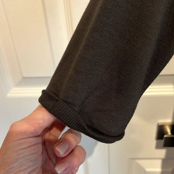 Hyba Charcoal Grey 3/4 Sleeve‎ Hooded Tunic Dress Size S - Picture 9 of 11